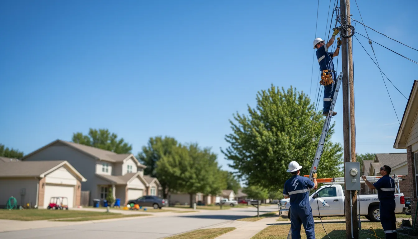 Residential electrician providing installation services in Falls City, NE